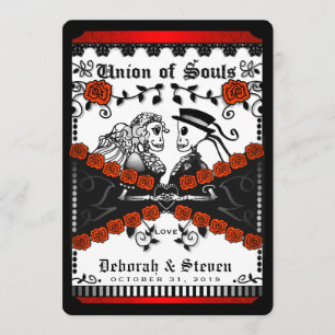 Invitation L'Union des âmes blanches et rouges avec