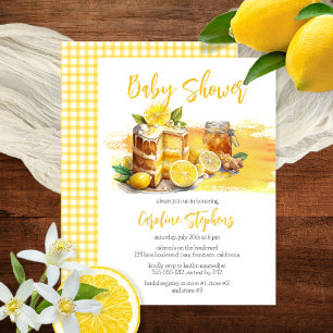 Invitation Luscieux Baby shower de thé au gingembre de citron