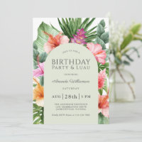 Lush Tropical Floral fête d'anniversaire et Luau