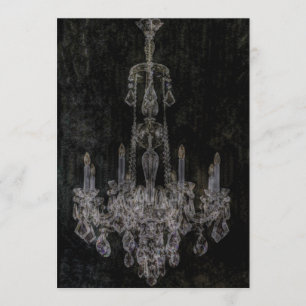 Invitation Lustre affligé gothique de vampire vintage
