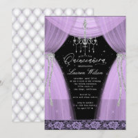lustre luxueux violet scintillant Quinceanera