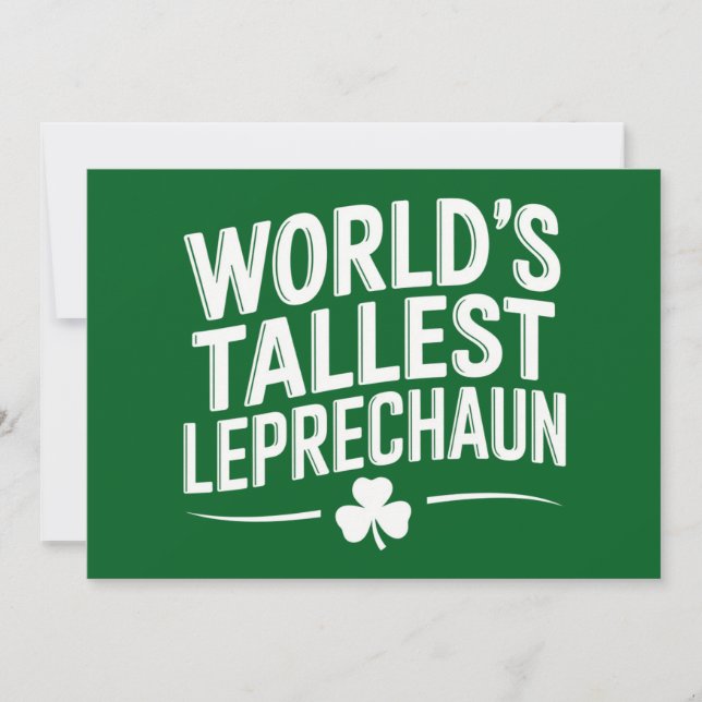 Invitation Lutins de la Saint-Patrick les plus grands du mond (Devant)