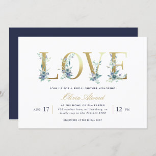 Invitation Luxe Floral Bridal Showeuse