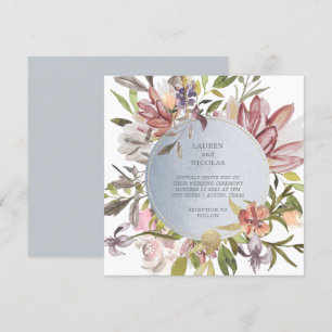 Invitation Luxe Floral   Elégant Mariage aquarelle