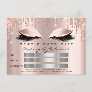 Invitation Luxe Lashes Blush Spark certificat maquillage cade