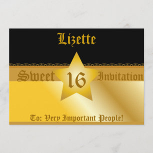 Invitation Luxueuse Mail Sweet sixteen!-Cust.