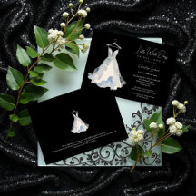 Luxurious Little White Dress Glitter Bridal Shower