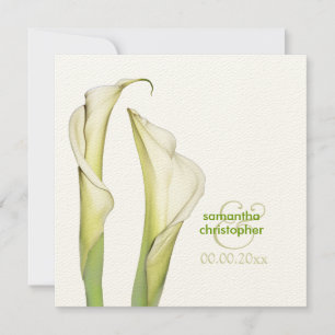 Invitation Lys de Calla/Invitations de mariage