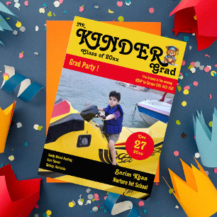 Invitation M. kinder grad mignon ours photo Magazine Couvertu