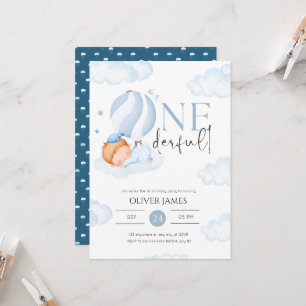Invitation M. Onederful garçon 1er anniversaire