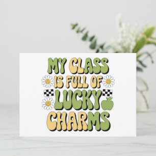 Invitation Ma classe est pleine de professeurs de la Saint-Pa