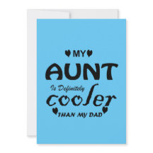 ma tante est vraiment glacière que mon père