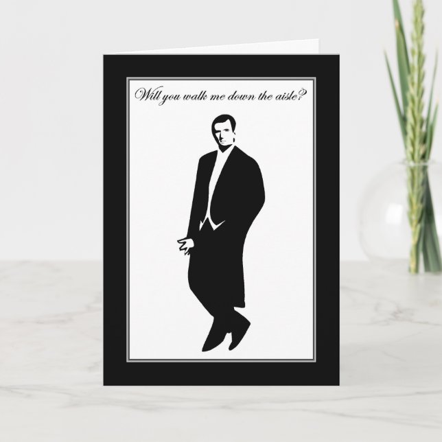 Invitation M'accompagneras-tu à l'autel ? Église de mariage (Devant)