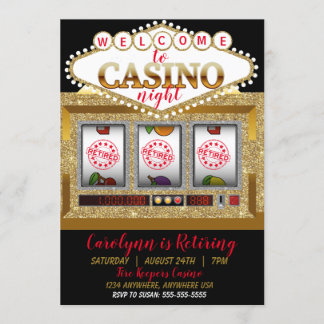 Invitation Machine à machines à sous de casino de retraite La