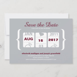 Invitation Machine à sous Enregistrer la date - Mariage