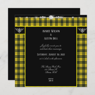 Invitation MacLachlan Tartan Plaid Mariage