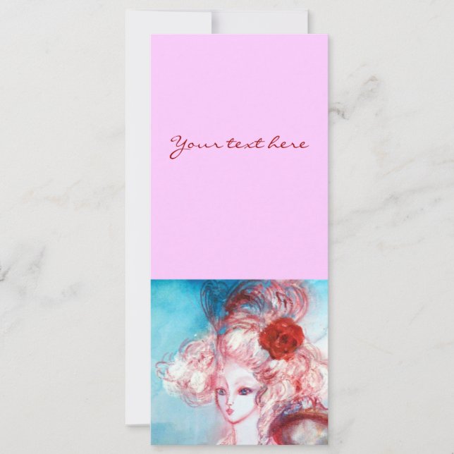 Invitation MADAME POMPADOUR , Costume de fête élégant doré (Devant)