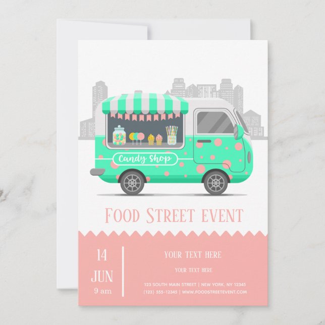 Invitation Magasin de cuisine (Devant)