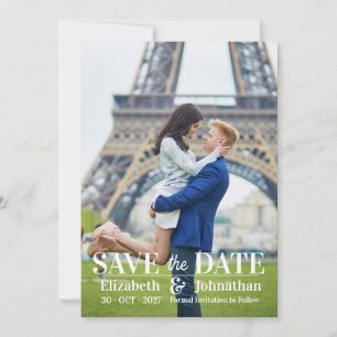 Invitation Magazine de photos moderne tendance pour annoncer