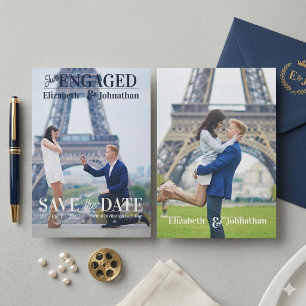 Invitation Magazine de photos moderne tendance pour annoncer