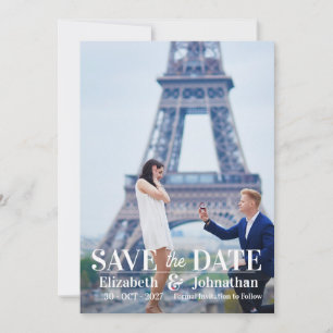 Invitation Magazine de photos moderne tendance pour annoncer