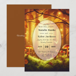 Invitation Magic Amber Forest Fairytale Mariage