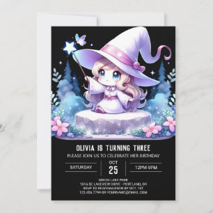 Invitation Magic Fun Wizard Anniversaire
