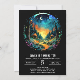 Invitation Magical Grove Adventure Attend Anniversaire