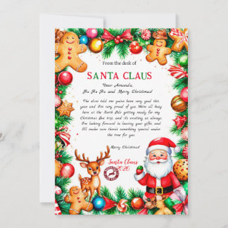 Invitation Magical Letter from Santa Card