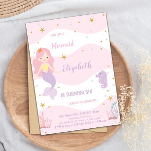 Invitation Magical Under the Sea Party for Girls