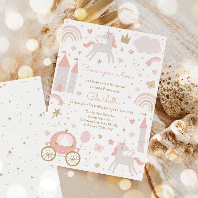 Invitation Magie Princesse habille Fairytale Anniversaire (Créateur téléchargé)