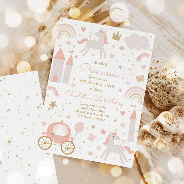 Invitation Magie Princesse habille Fairytale Anniversaire (Créateur téléchargé)