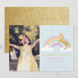 INVITATION MAGIQUE DE FÊTE D'ANNIVERSAIRE DE