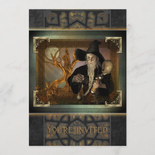 Invitation magique de magiciens grande
