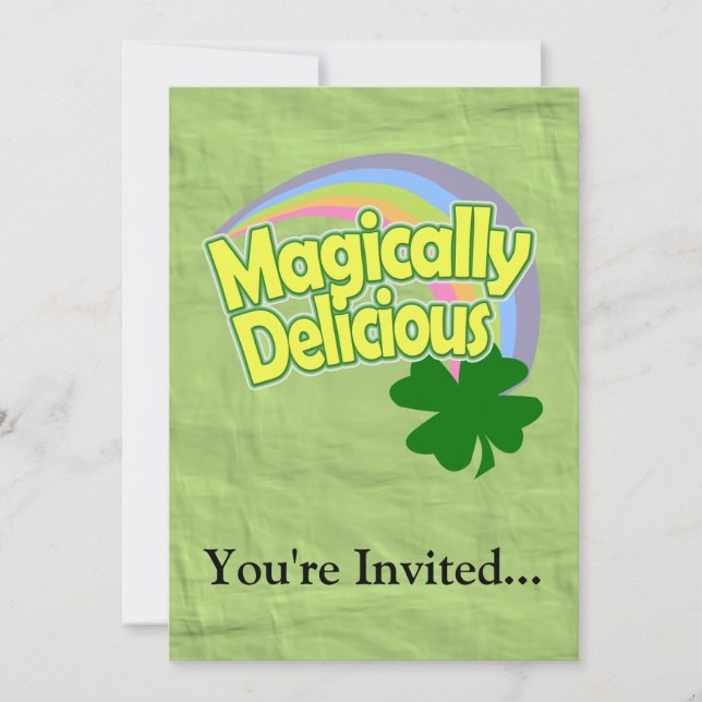 Invitation Magique délicieux (Devant)