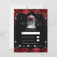 Magique Rose Rouge Blanc Or Argent Noir RSVP