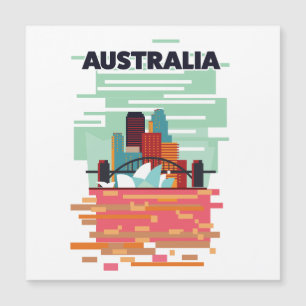 Invitation Magnétique Affiche de voyage Australie