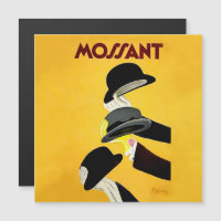 Affiche publicitaire pour chapeaux Mossant de Leon