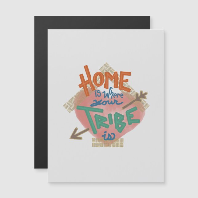 Invitation Magnétique Amis de la famille des amis (Devant / Derrière)