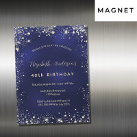Anniversaire marine bleu or parties scintillant lu