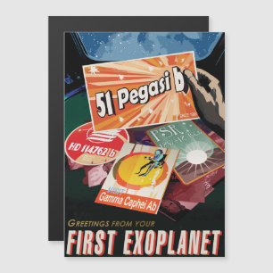 Invitation Magnétique Annonce de voyage Sci-Fi, Planet 51 Pegasi b