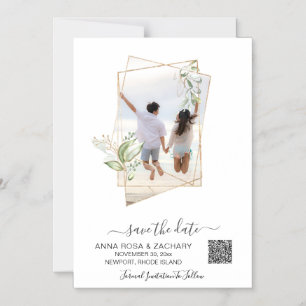 Invitation Magnétique *~* AR6 MARIAGE ENREGISTRER LA DATE QR Gold - Site