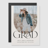 Arc Moderne Simple Boho Trois Photo Graduation Mag