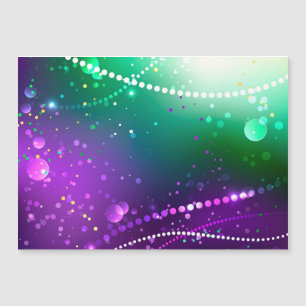 Invitation Magnétique Arrière - plan mardi Gras Festive violet