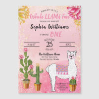 Cactus| Fête d'anniversaire de la toute Llama Fun 