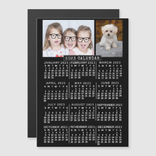 Invitation Magnétique Calendrier 2023 (Voir la description pour la versi