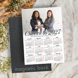 Invitation Magnétique Calendrier magnétique photo personnalisé blanc 202