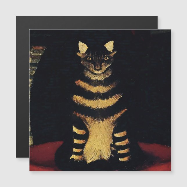 Invitation Magnétique Cat - Portrait de Pierre Loti par Henri Rousseau (Devant / Derrière)