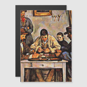 Invitation Magnétique Cezanne - Les Joueurs De Cartes,
