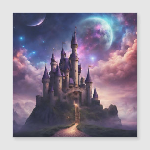 Invitation Magnétique Château de Conte de Fées Fantastique